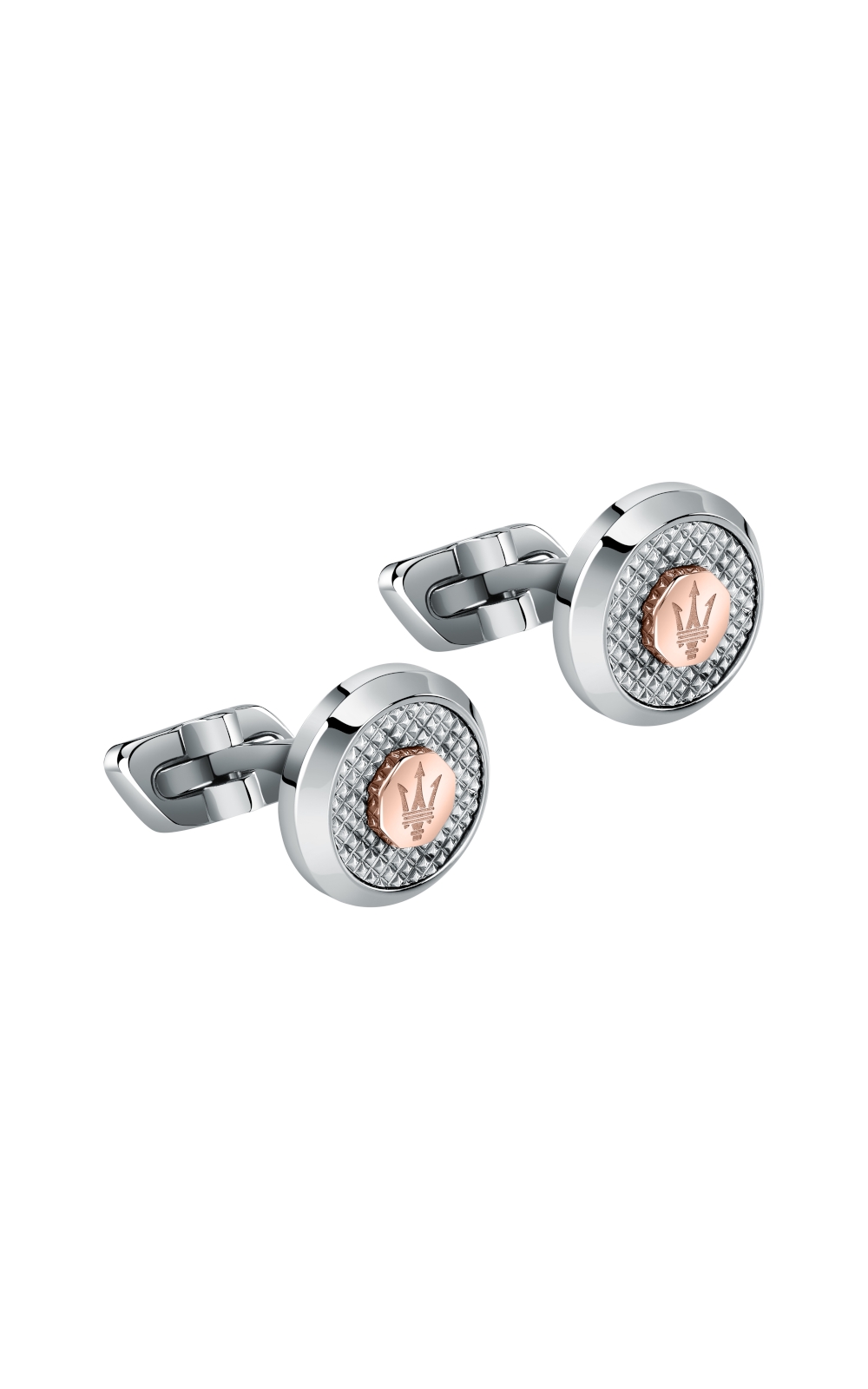 MASERATI CUFFLINKS JM223ATK20 Ασημένια Μανικετόκουμπα.jpg